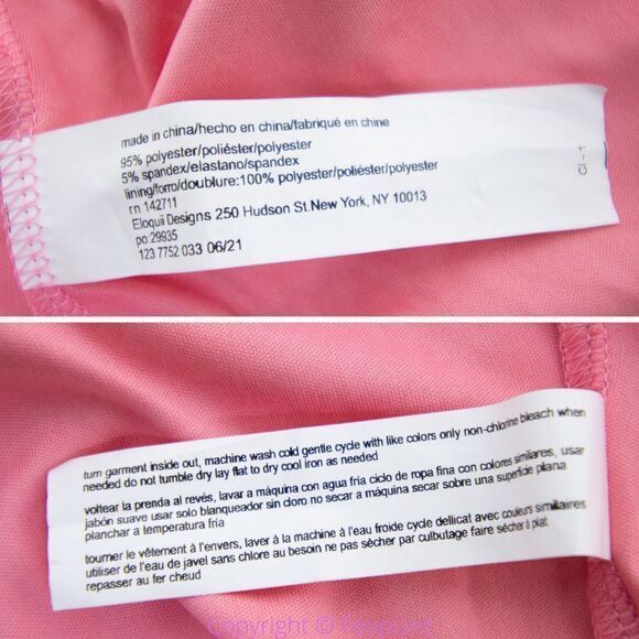 NEW Eloquii Ombre Sequin Midi Dress Orange Pink, size 22 - Picture 16 of 16